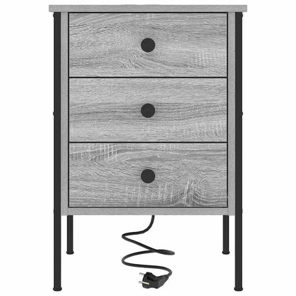 Nachttisch Grau Sonoma 42 x 41 x 61 cm Holzwerkstoff