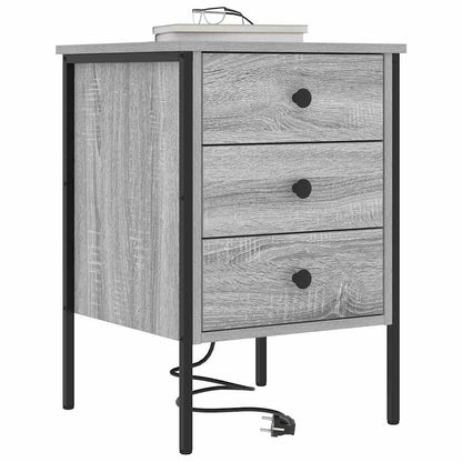 Nachttisch Grau Sonoma 42 x 41 x 61 cm Holzwerkstoff
