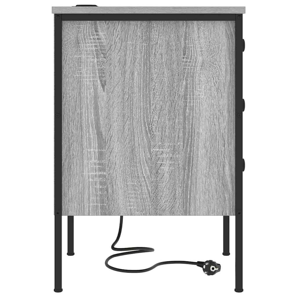 Nachttisch Grau Sonoma 42 x 41 x 61 cm Holzwerkstoff