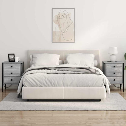 Nachttisch 2 pcs Grau Sonoma 42 x 41 x 61 cm Holzwerkstoff