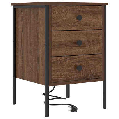 Nachttisch Braune Eiche 42 x 41 x 61 cm Holzwerkstoff