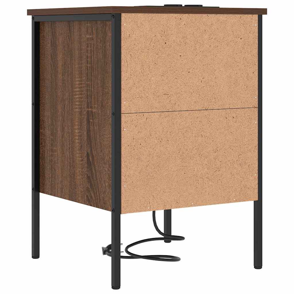 Nachttisch Braune Eiche 42 x 41 x 61 cm Holzwerkstoff