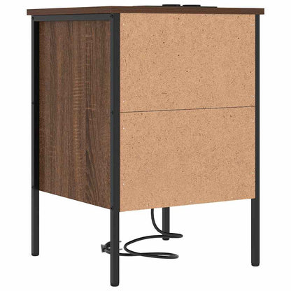 Nachttisch Braune Eiche 42 x 41 x 61 cm Holzwerkstoff