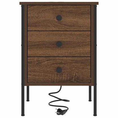 Nachttisch Braune Eiche 42 x 41 x 61 cm Holzwerkstoff