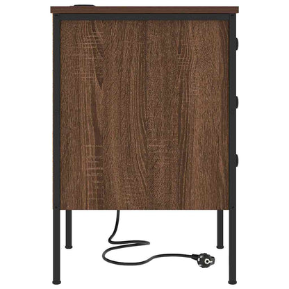 Nachttisch Braune Eiche 42 x 41 x 61 cm Holzwerkstoff