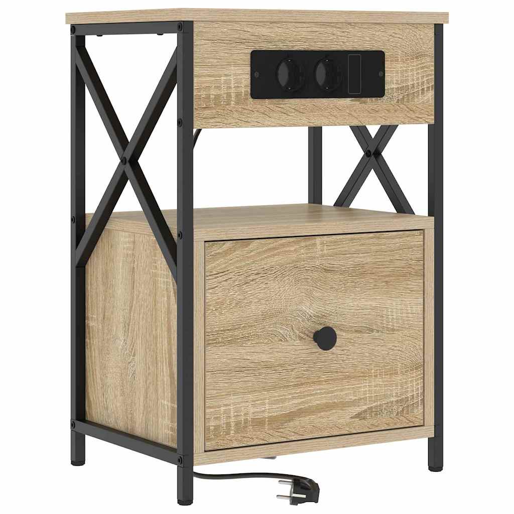 Nachttisch 2 pcs Sonoma Eiche 40 x 31 x 60 cm Holzwerkstoff