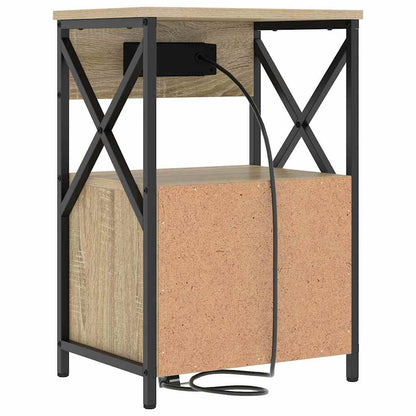 Nachttisch 2 pcs Sonoma Eiche 40 x 31 x 60 cm Holzwerkstoff