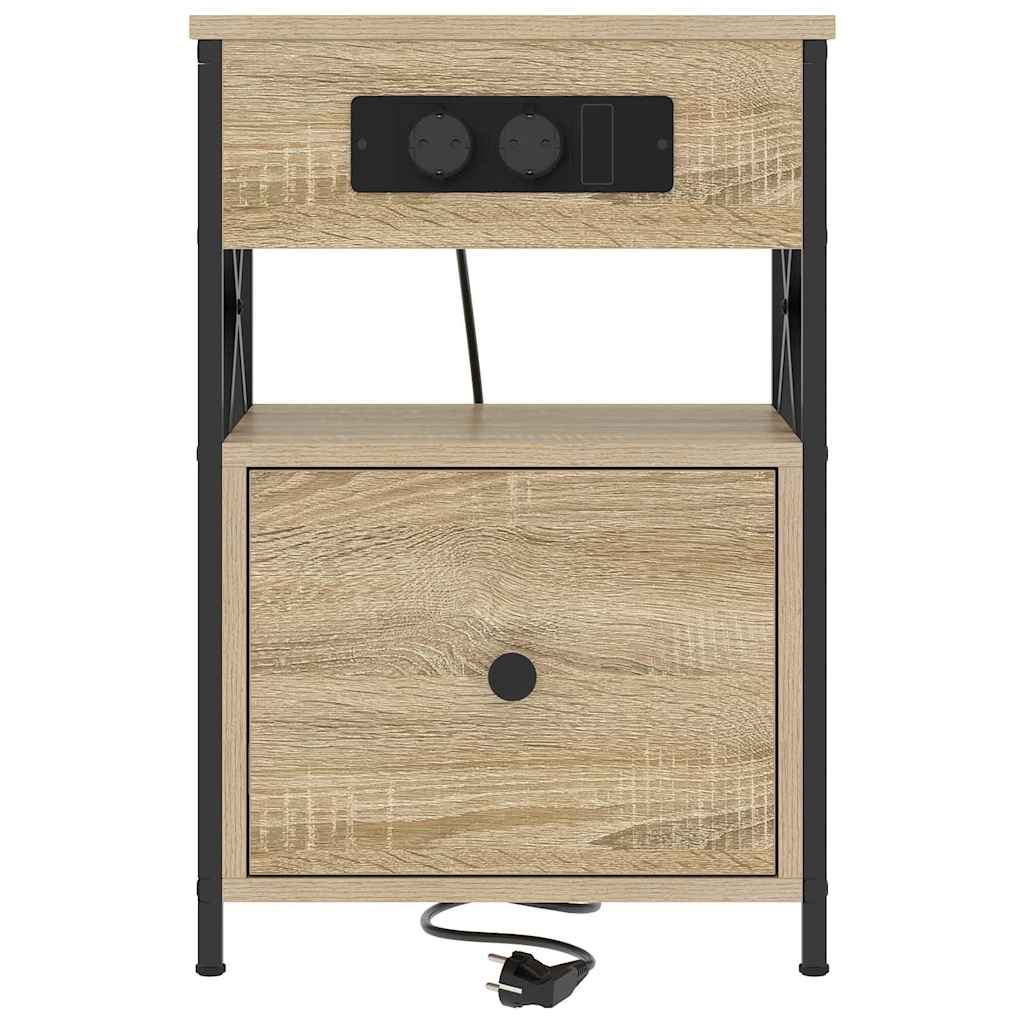 Nachttisch 2 pcs Sonoma Eiche 40 x 31 x 60 cm Holzwerkstoff
