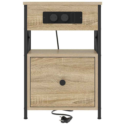 Nachttisch 2 pcs Sonoma Eiche 40 x 31 x 60 cm Holzwerkstoff