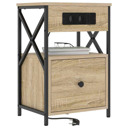 Nachttisch 2 pcs Sonoma Eiche 40 x 31 x 60 cm Holzwerkstoff
