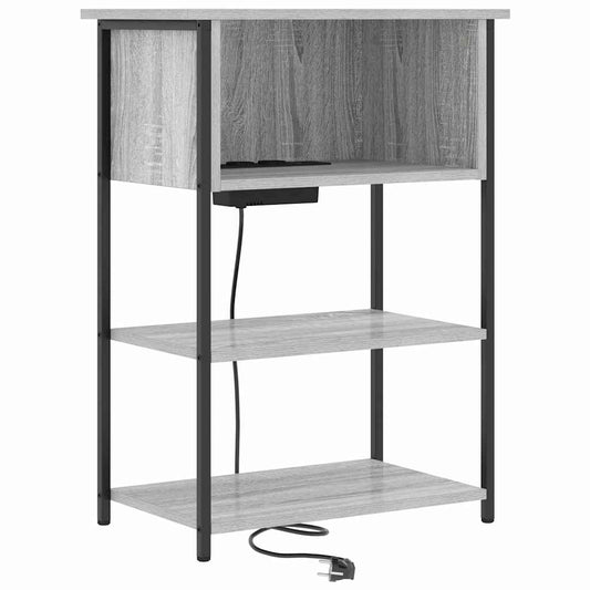 Nachttisch Grau Sonoma 55 x 31 x 76 cm Holzwerkstoff