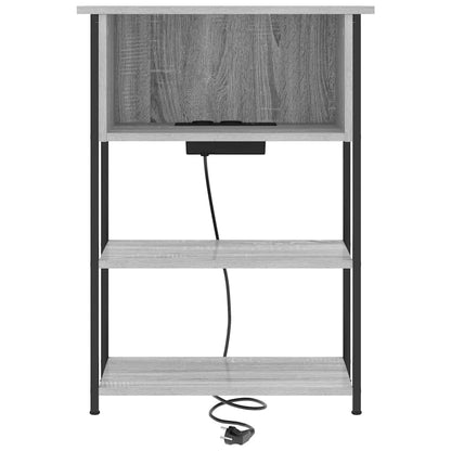 Nachttisch Grau Sonoma 55 x 31 x 76 cm Holzwerkstoff