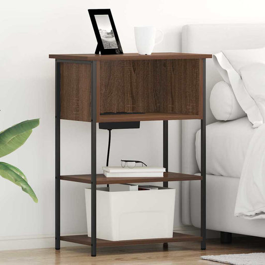 Nachttisch Braune Eiche 55 x 31 x 76 cm Holzwerkstoff