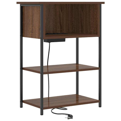 Nachttisch Braune Eiche 55 x 31 x 76 cm Holzwerkstoff