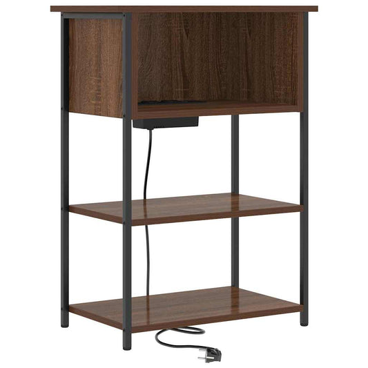 Nachttisch Braune Eiche 55 x 31 x 76 cm Holzwerkstoff