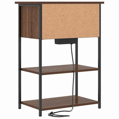 Nachttisch Braune Eiche 55 x 31 x 76 cm Holzwerkstoff