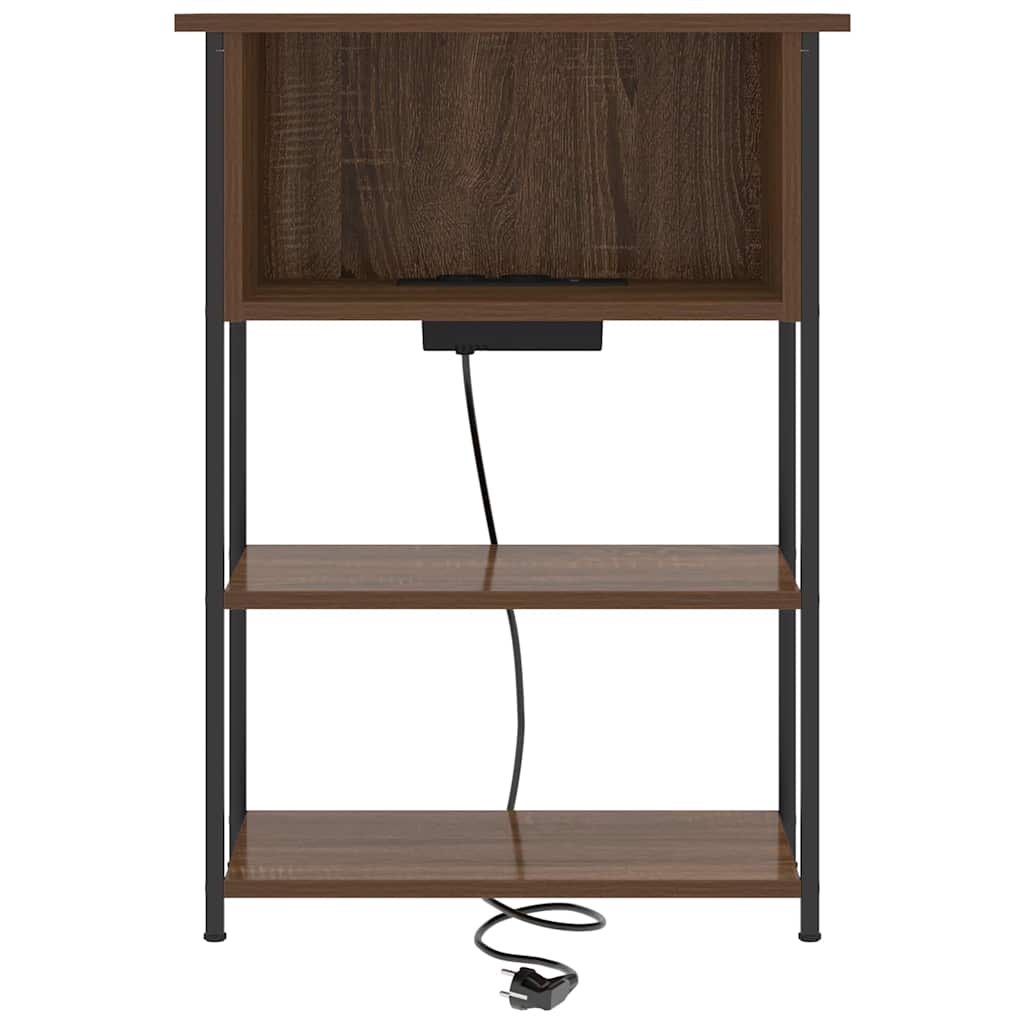 Nachttisch Braune Eiche 55 x 31 x 76 cm Holzwerkstoff