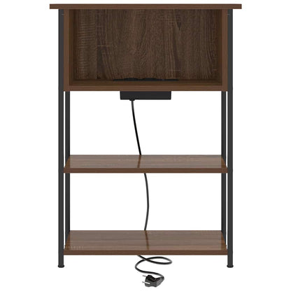 Nachttisch Braune Eiche 55 x 31 x 76 cm Holzwerkstoff
