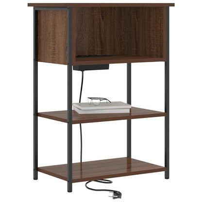 Nachttisch Braune Eiche 55 x 31 x 76 cm Holzwerkstoff