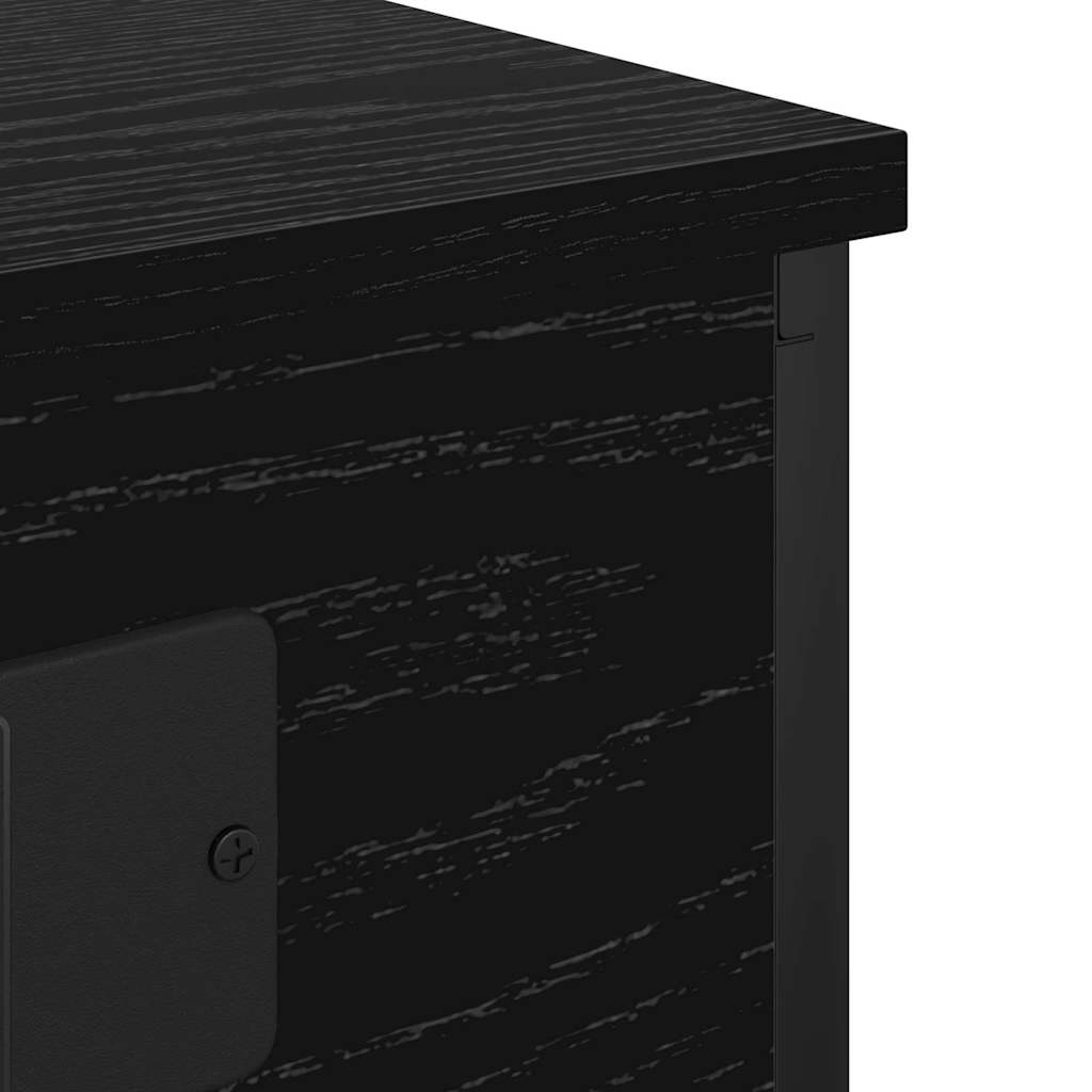 Nachttisch 2 pcs Schwarze Eiche 41 x 31 x 51 cm Holzwerkstoff