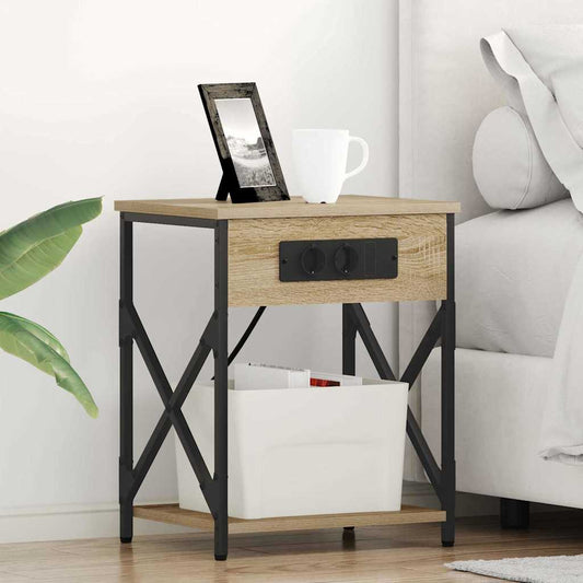 Nachttisch 2 pcs Sonoma Eiche 41 x 31 x 51 cm Holzwerkstoff