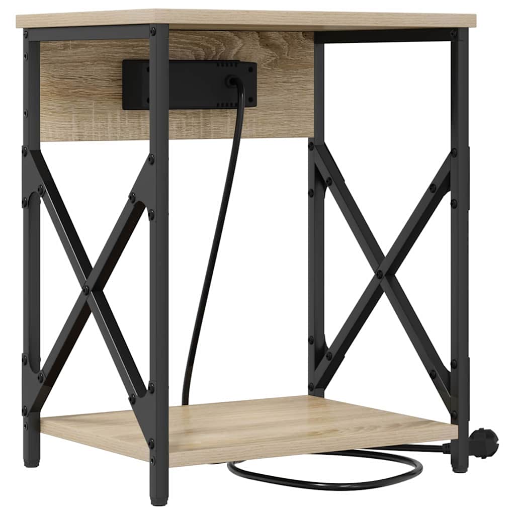 Nachttisch 2 pcs Sonoma Eiche 41 x 31 x 51 cm Holzwerkstoff