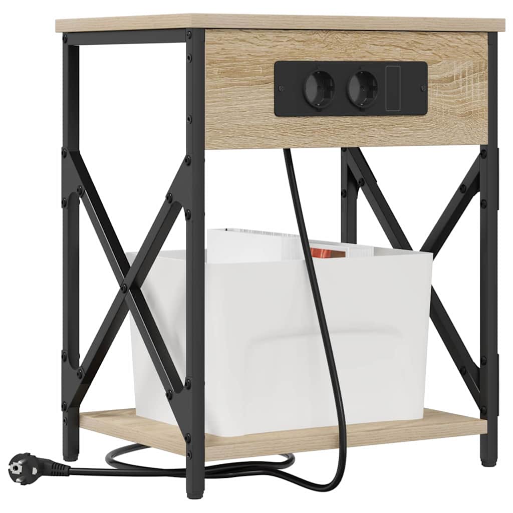 Nachttisch 2 pcs Sonoma Eiche 41 x 31 x 51 cm Holzwerkstoff
