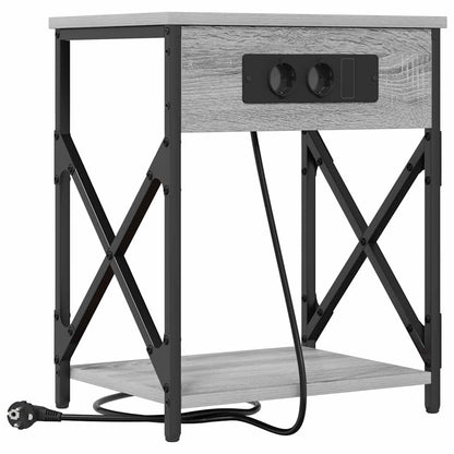 Nachttisch 2 pcs Grau Sonoma 41 x 31 x 51 cm Holzwerkstoff