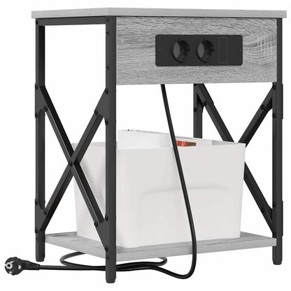 Nachttisch 2 pcs Grau Sonoma 41 x 31 x 51 cm Holzwerkstoff