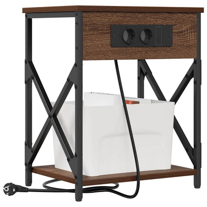 Nachttisch Braune Eiche 41 x 31 x 51 cm Holzwerkstoff