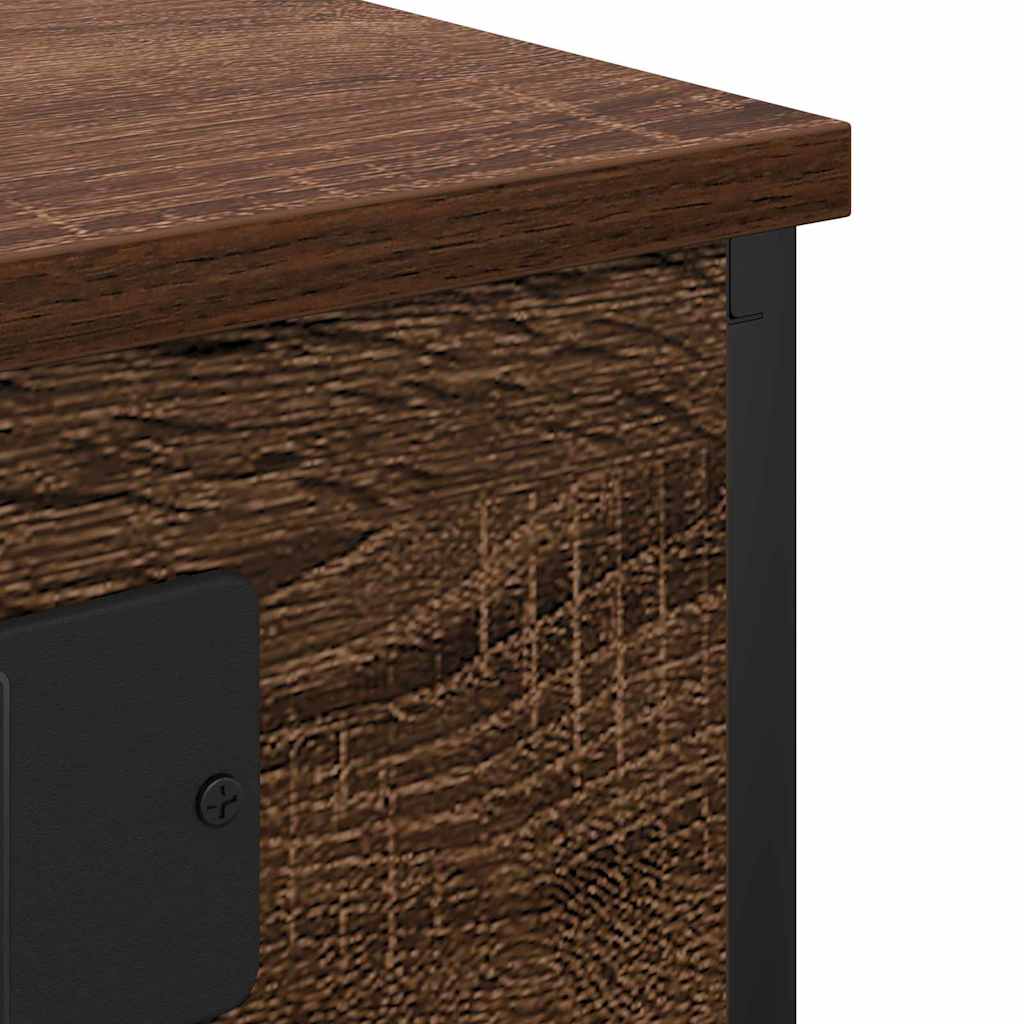 Nachttisch 2 pcs Braune Eiche 41 x 31 x 51 cm Holzwerkstoff