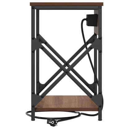 Nachttisch 2 pcs Braune Eiche 41 x 31 x 51 cm Holzwerkstoff