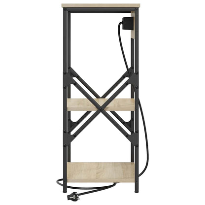 Nachttisch mit Regal Sonoma Eiche 41 x 31 x 76 cm Holzwerkstoff