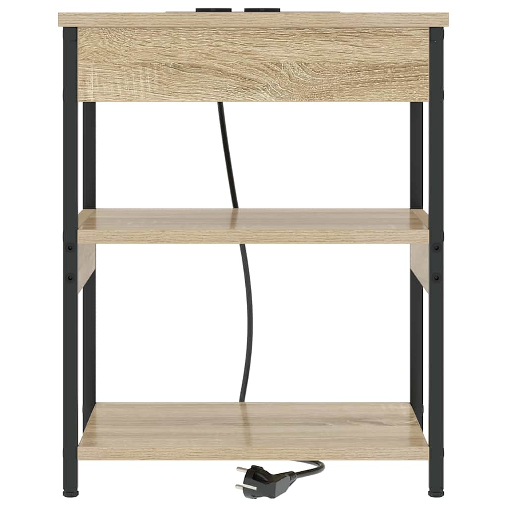 Nachttisch 2 pcs Sonoma Eiche Holzwerkstoff