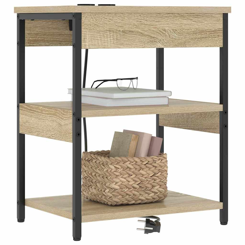 Nachttisch 2 pcs Sonoma Eiche Holzwerkstoff