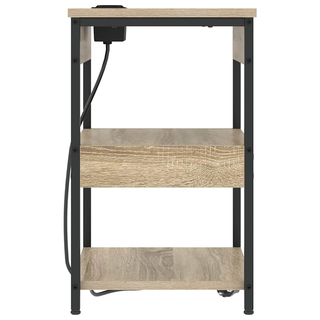 Nachttisch 2 pcs Sonoma Eiche Holzwerkstoff