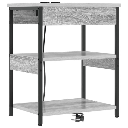 Nachttisch Grau Sonoma 41 x 31 x 51 cm Holzwerkstoff