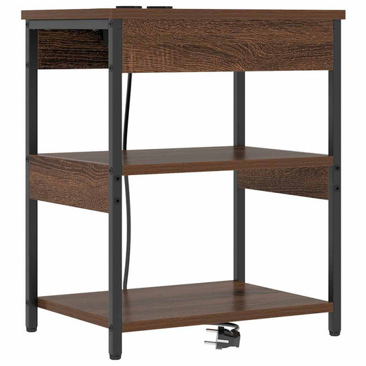 Nachttisch Braune Eiche 41 x 31 x 51 cm Holzwerkstoff
