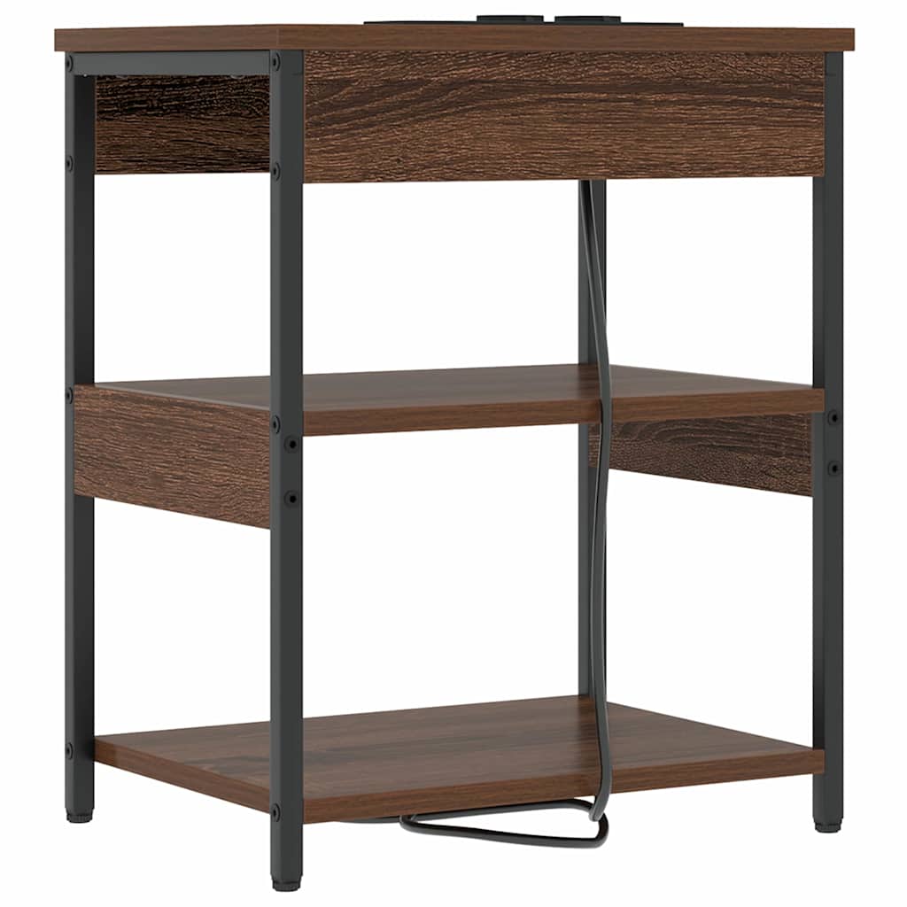 Nachttisch Braune Eiche 41 x 31 x 51 cm Holzwerkstoff