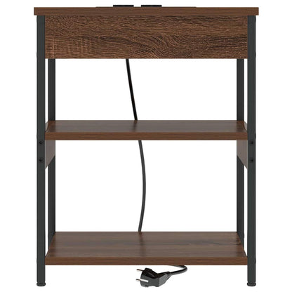 Nachttisch Braune Eiche 41 x 31 x 51 cm Holzwerkstoff