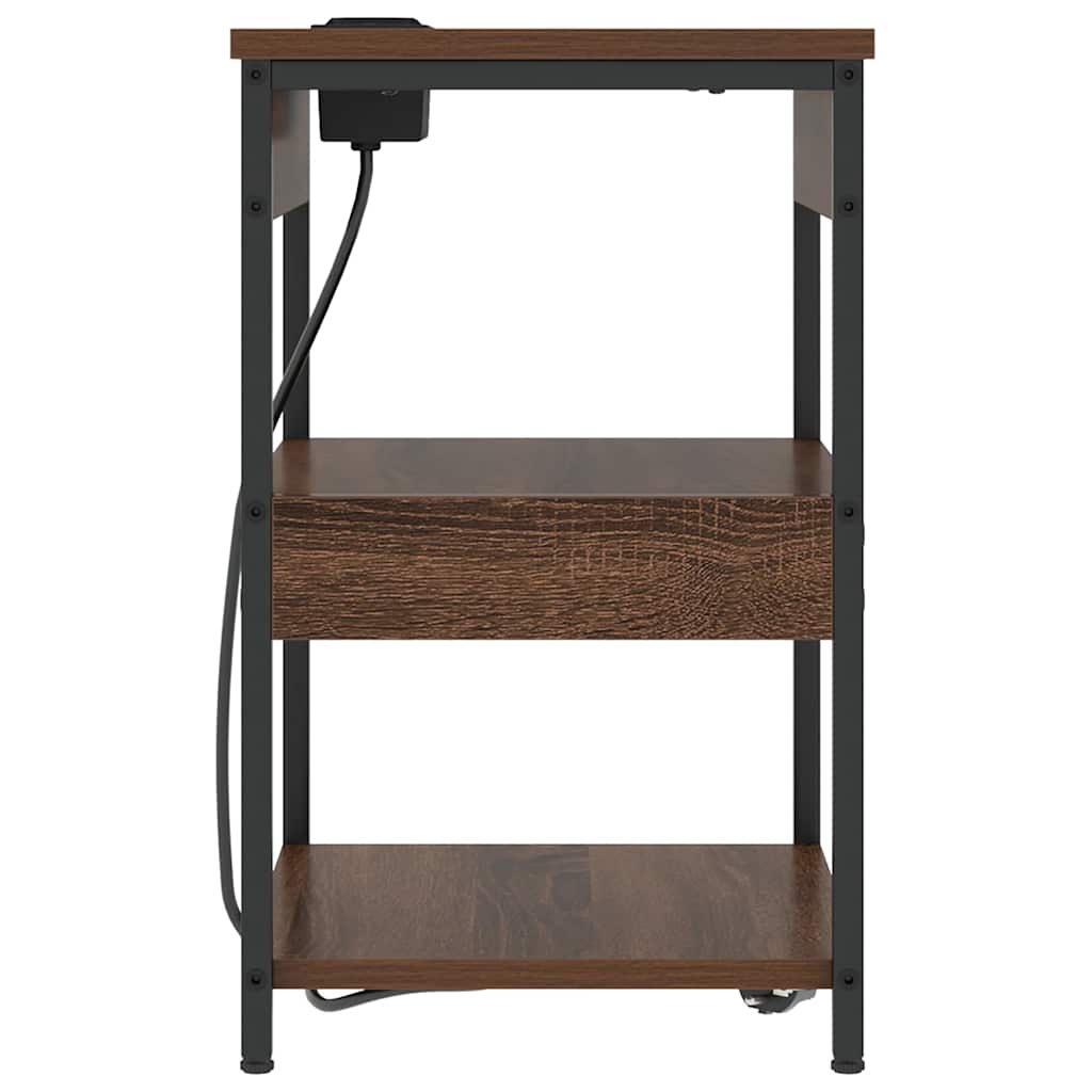 Nachttisch Braune Eiche 41 x 31 x 51 cm Holzwerkstoff