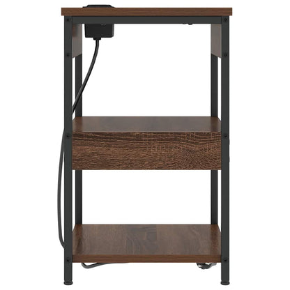 Nachttisch Braune Eiche 41 x 31 x 51 cm Holzwerkstoff