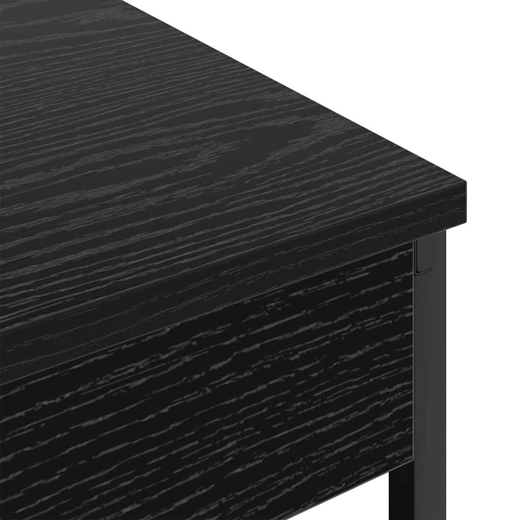 Nachttisch mit Ladestation Schwarze Eiche Holzwerkstoff