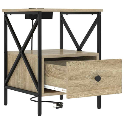 Nachttisch 2 pcs Sonoma Eiche 41,5 x 40,5 x 55 cm Holzwerkstoff