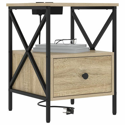 Nachttisch 2 pcs Sonoma Eiche 41,5 x 40,5 x 55 cm Holzwerkstoff