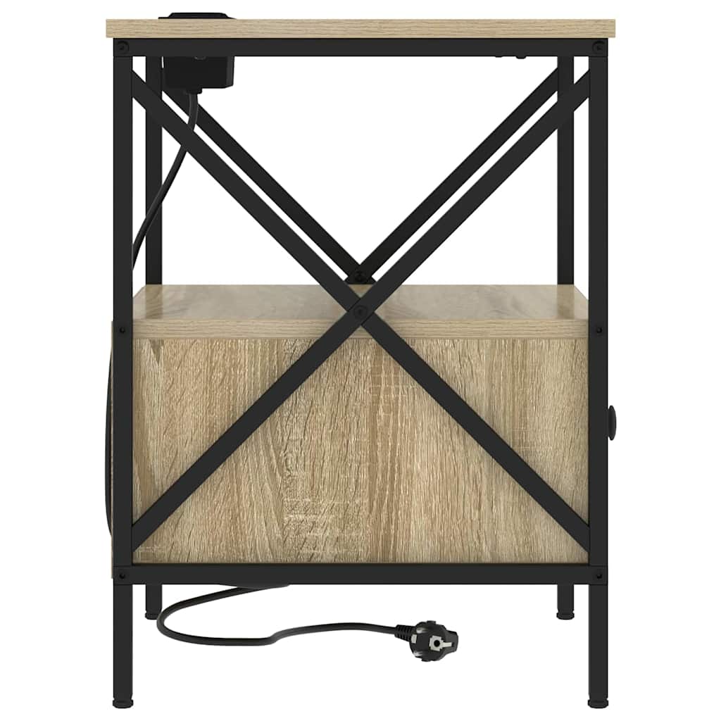 Nachttisch 2 pcs Sonoma Eiche 41,5 x 40,5 x 55 cm Holzwerkstoff