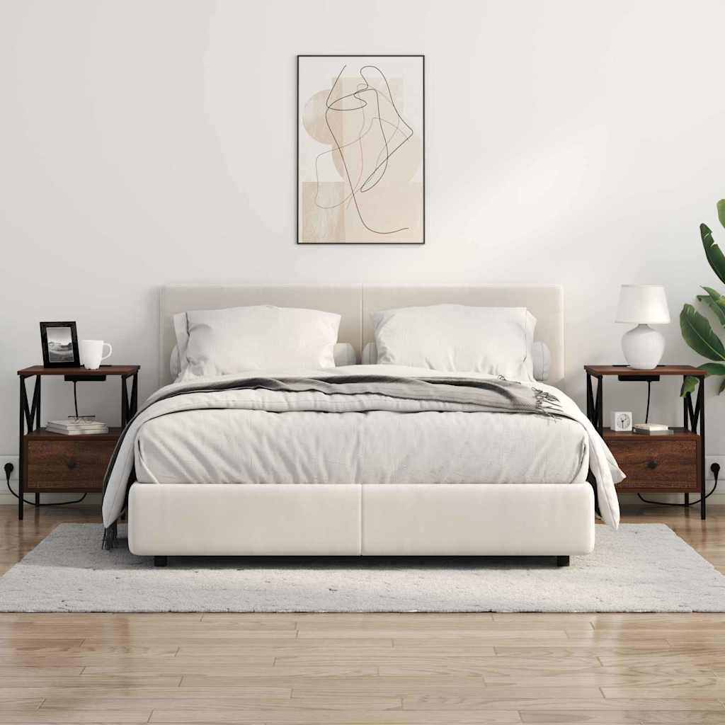 Nachttisch Braune Eiche 41,5 x 40,5 x 55 cm Holzwerkstoff