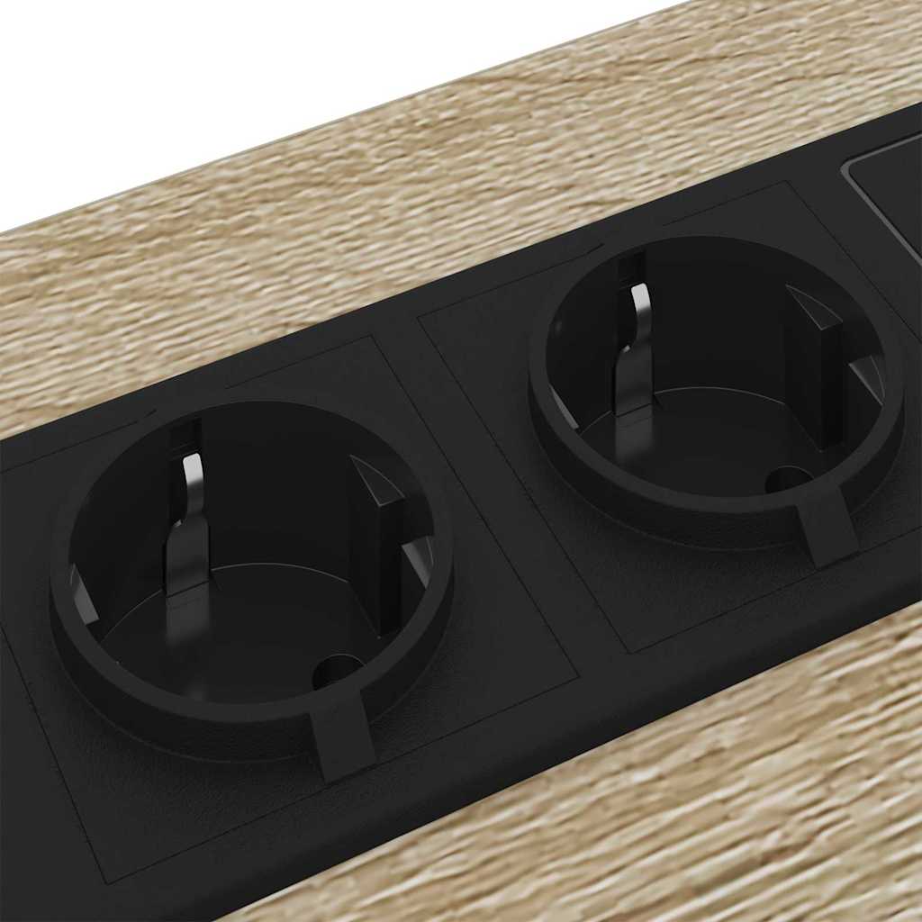 Nachttisch mit Ladestation 2 pcs Sonoma Eiche Holzwerkstoff