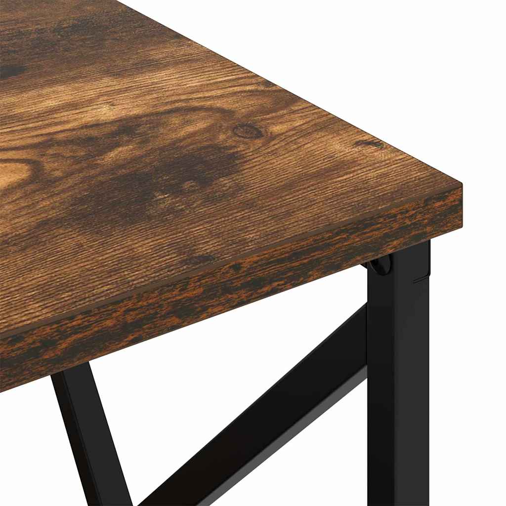 Nachttisch mit Ladestation 2 pcs Räuchereiche Holzwerkstoff