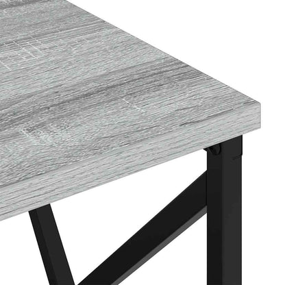 Nachttisch mit Ladestation 2 pcs Grau Sonoma Holzwerkstoff